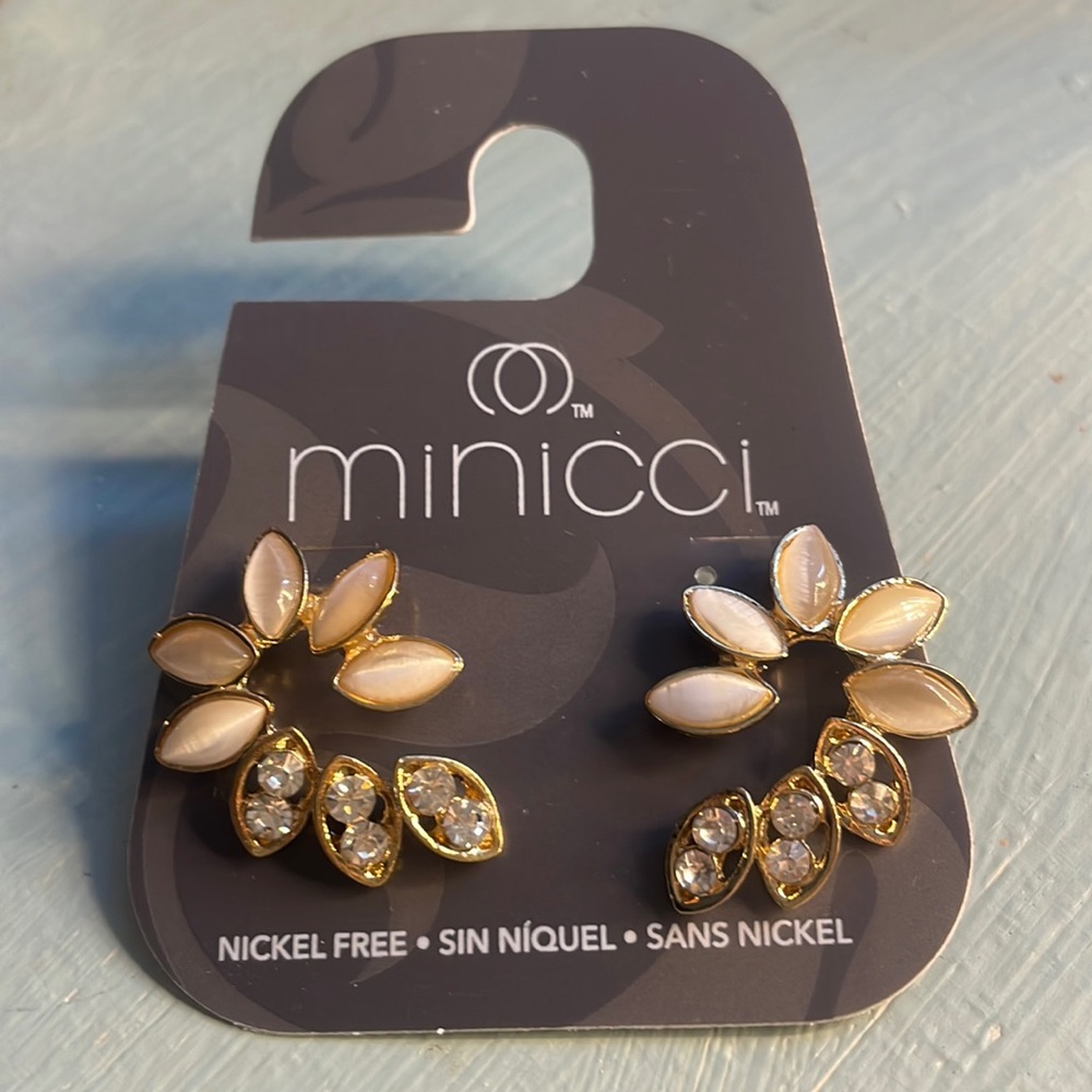 Minicci Diamond Floral Earrings
